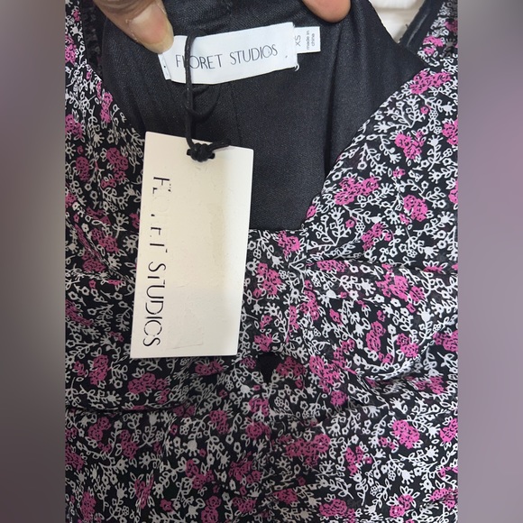🌸NWT! Revolve Floret Studios Floral Chiffon Dress - Picture 2 of 9